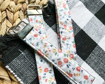 Floral | Spring Time | Keyfob Keychain