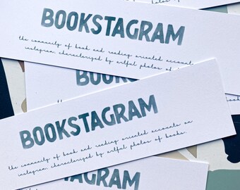 BOOKSTAGRAM | Bookmark | Book Lover Gift | Cardstock