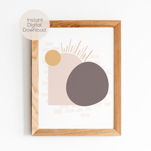 Minimalistisches Ostergrab zum Ausdrucken | Er ist auferstanden | Auferstehung | Leeres Grab | Christliche Osterkunst | Digitale Osterkunst