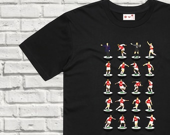 Camiseta estilo Subbuteo de los Invincibles del Arsenal