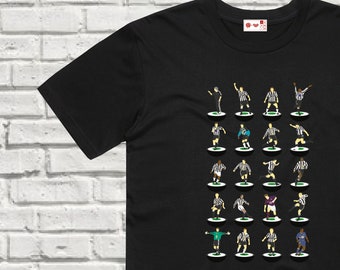 Newcastle United 90s Subbuteo-style T-shirt