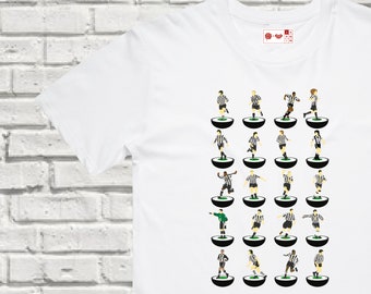 T-shirt Newcastle United Legends style Subbuteo