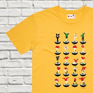 Manchester United Treble winners Subbuteo-style T-shirt