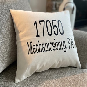 Zip Code Blanket Etsy