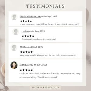 Buyer testimonials