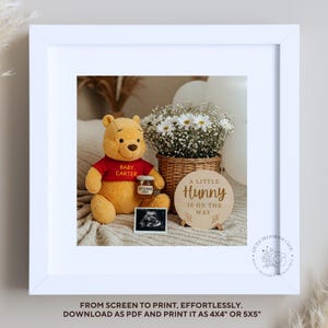Printable pregnancy announcement template