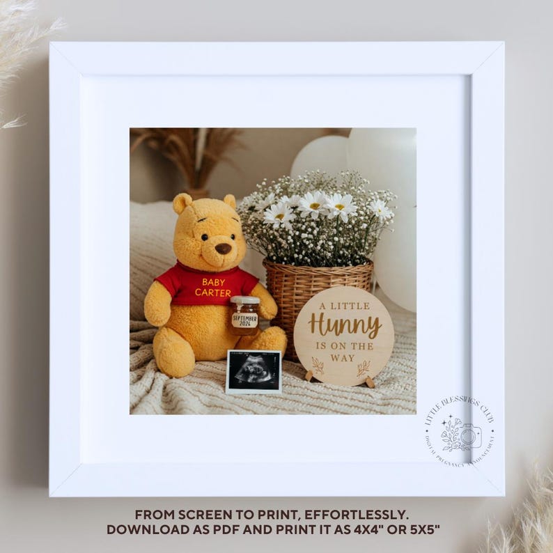Printable pregnancy announcement template