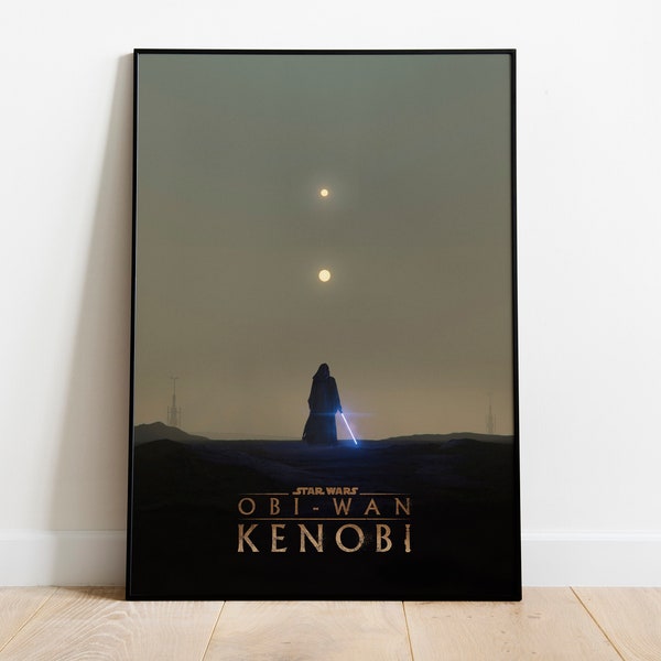 Obi Wan Kenobi Tv Series Poster, Star Wars Poster, Wall Art, Obi Wan Kenobi Poster 12x18 18x24 24x36 HD 4K Poster