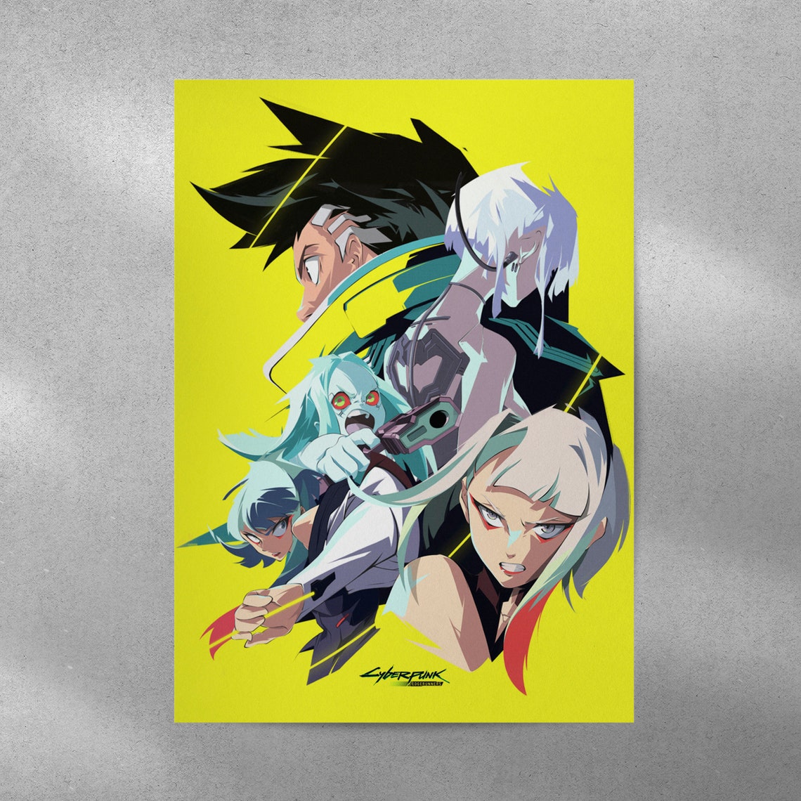 Cyberpunk Edgerunners Poster Cyberpunk Poster Wall Art Etsy