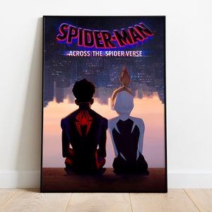 Spider-Man Across the Spider-Verse Miles Morales Poster, Wall Hanging, Wall Art, Room Decor, 12x18 18x24 24x36 HD 4K Quality Poster