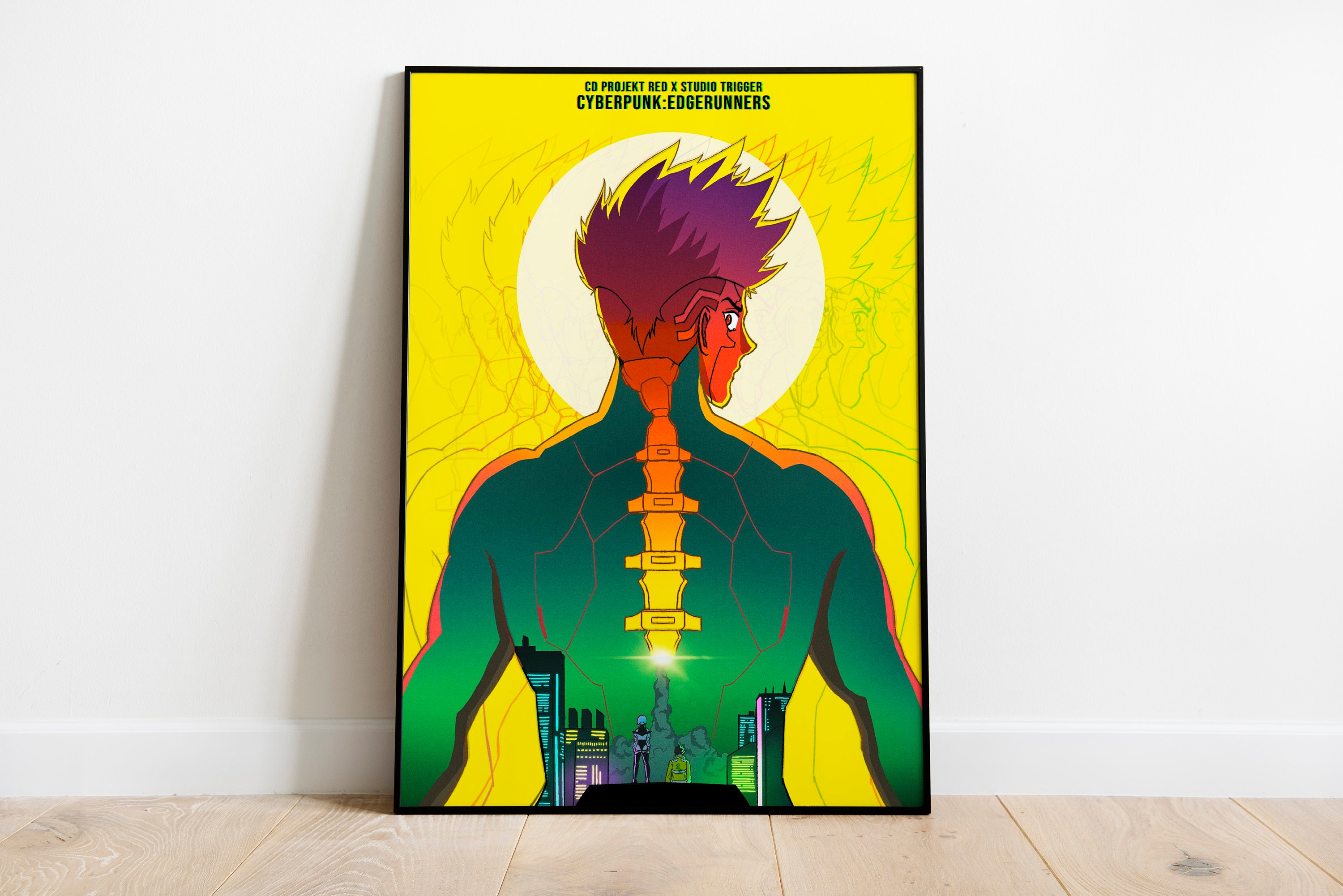 Cyberpunk Edgerunners - Space David | Art Board Print