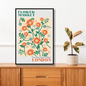 Flower market print