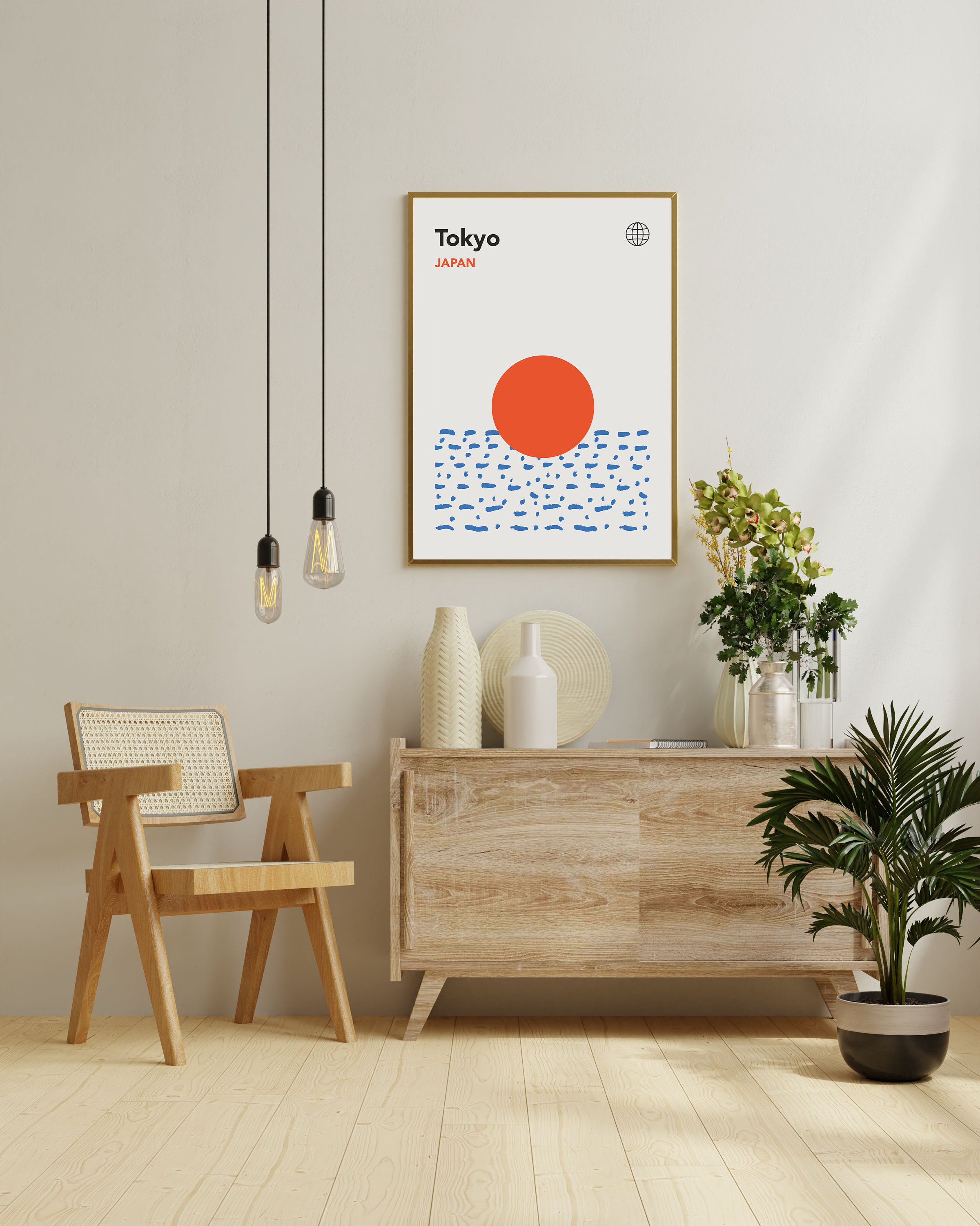 Tokyo Bauhaus Art Print | Mid-century Modern Japan Travel Poster