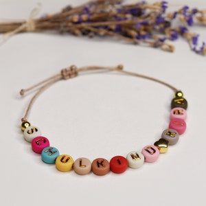 Armband Schulkind | Personalisiertes Armband | Schulanfang | Geschenkidee zur Einschulung | Armband mit Name | Einschulung | Schultüte