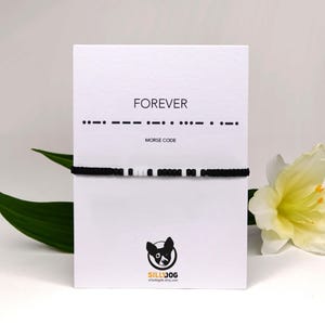 Personalisiertes Morse Code Armband | Armband Miyuki Glasperlen | Freundschaftsarmband | Armband mit geheimer Nachricht | Partnerarmband