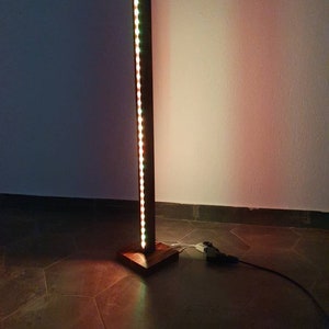 Handmade Wood LED Floor Lamp Modern Floor LED Lamp Floor Led Lamp Floor Light Night Light Accent Lamp LED Lamp Standing Light imagem 7