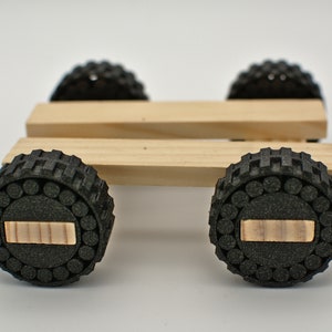 4 Wheel for Kapla, to make vehicles and other structures (kapla etc)