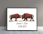 Buffalo Couple print