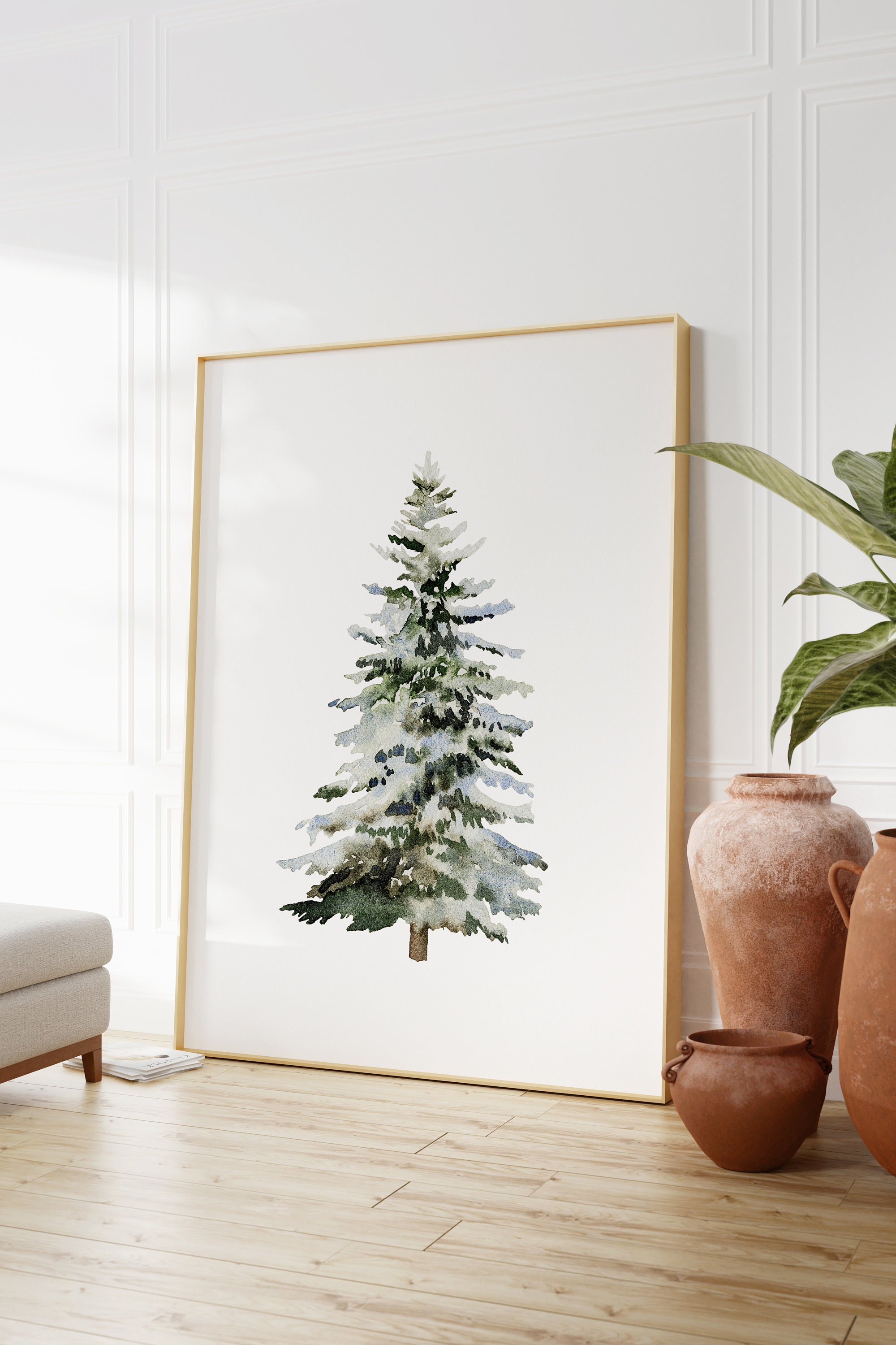 Christmas Tree Prints Evergreen Trees Christmas Decor - Etsy UK