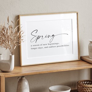 Spring Decor, Spring Wall Art, Living Room Decor, Spring Printable Art ...