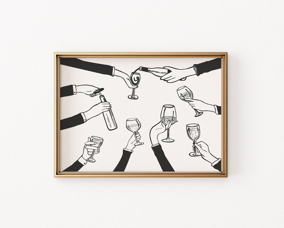 Cheers Sign, Bar Cart Prints, Bar Cart Art, Vintage Bar Cart Decor