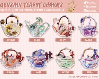 Genshin Teapots Acrylic Charms