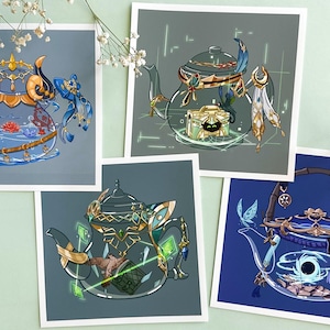Genshin Teapot Art Prints
