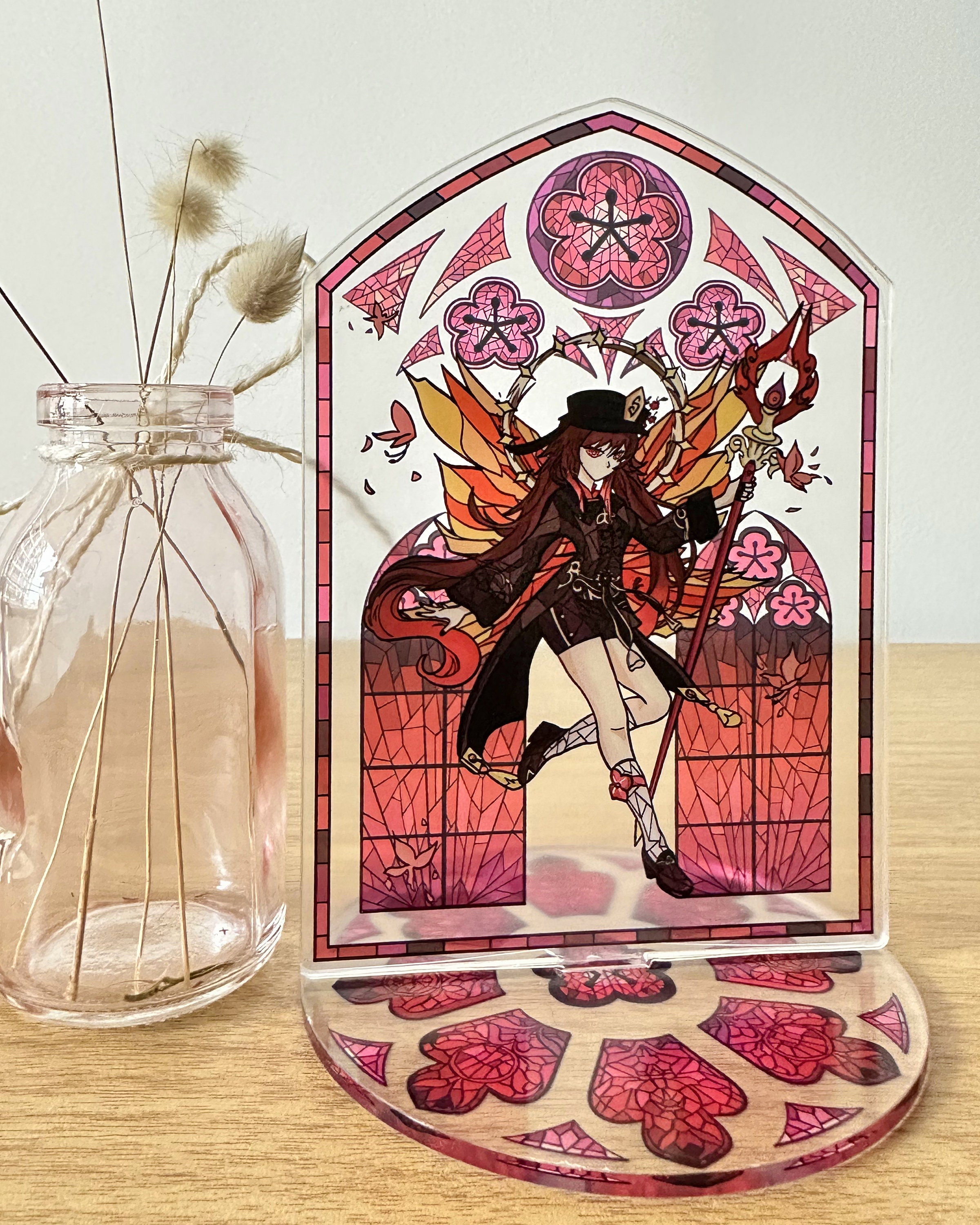 Hu Tao Butterfly Stained Glass Acrylic Standee 【Genshin Impact】