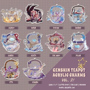 VOL 2 Genshin Teapots Acrylic Charms