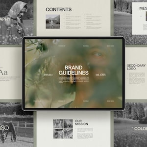 Brand Guidelines Canva Template, Brand Identity Guidelines,  Brand Style Guide, Brand Manual, Brand Guide Canva Template, Brandbook Template