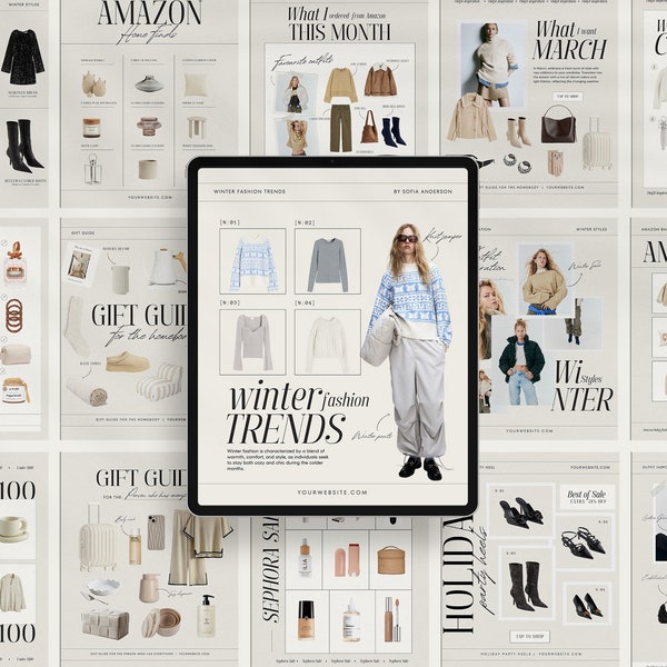 40 Editable LTK Instagram Canva Template, LTK Canva Template, Ltk Gift Guide Template, LTK Fashion Template, Ltk Social Media Canva Template
