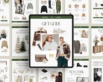 40 Canva Christmas LTK Template, Christmas Instagram LTK, Editable Ltk Gift Guide Template, LTK shopping Guide, Social Media Canva Template