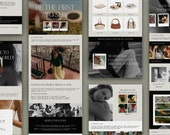 Flodesk Email Newsletter Template for Small Business, Custom Email Campaign Design with Editable Canva Graphics For Businesses and Creatives