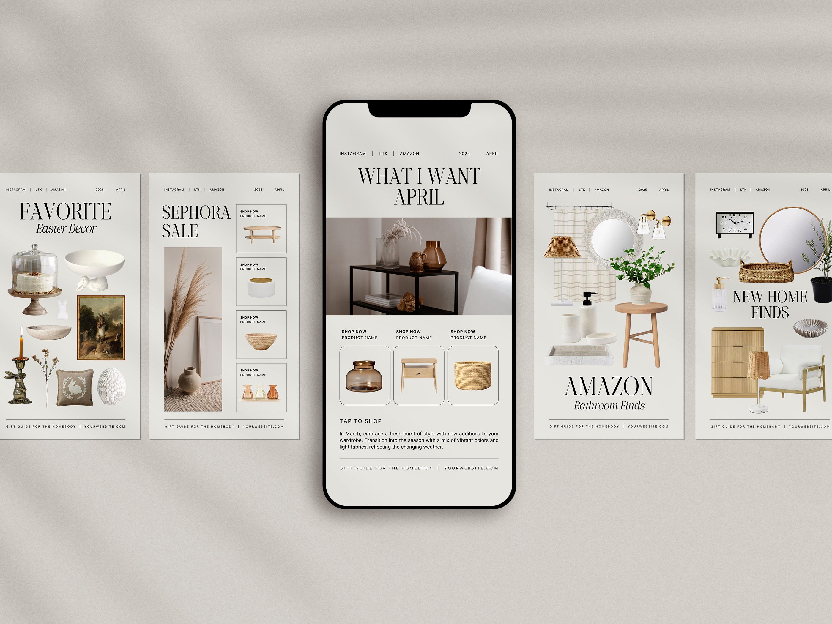 20 Editable Instagram Story Templates for Interior Designers and Home ...