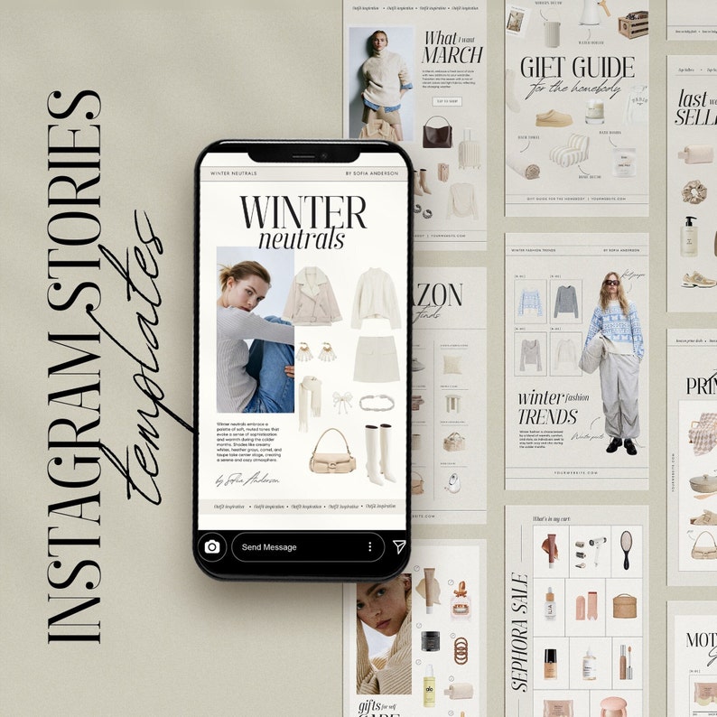 20 LTK & Instagram Story Canva Templates, Editable LTK Fashion Canva ...