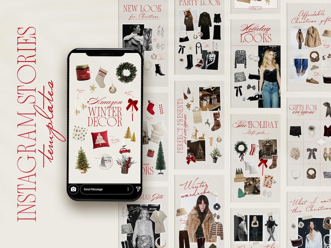 40 LTK Christmas Instagram Story Shopping Guide Canva Template ...