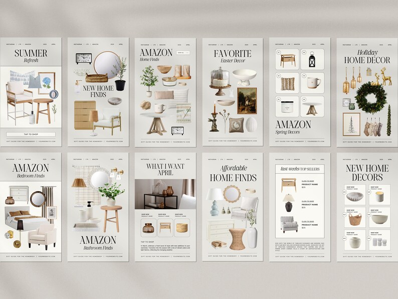 20 Editable Instagram Story Templates for Interior Designers and Home ...