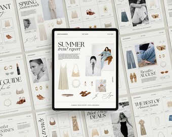 40 Editable Canva LTK Instagram Templates | Fashion and Lifestyle Influencer LTK | Gift Guide and Product Catalog Social Media Templates