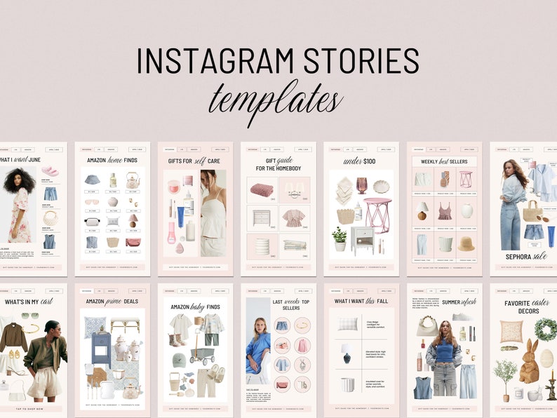 20 Editable Canva LTK Instagram Story Template, Fashion Blogger LTK ...