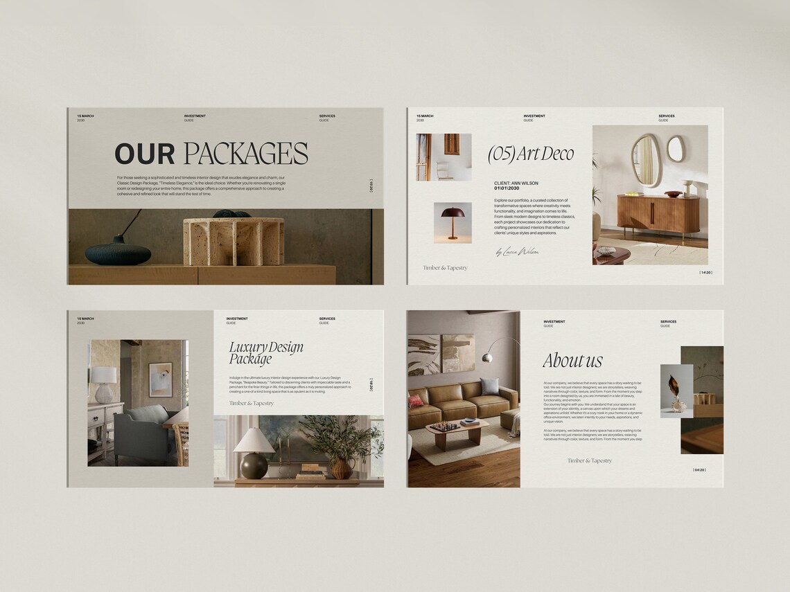 Interior Design Investment Guide Template, Interior Design, Interior ...