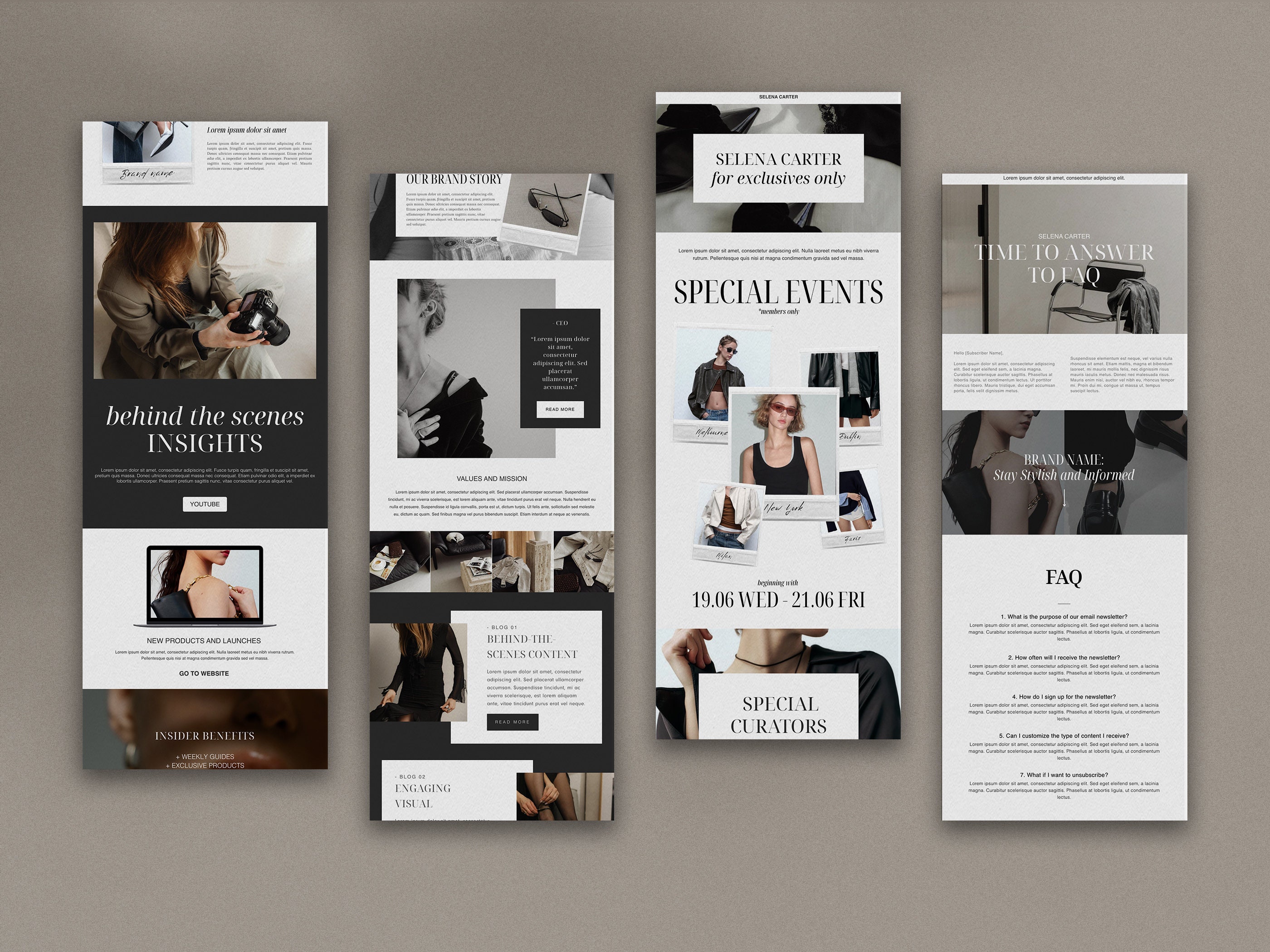 Newsletter Design Using Flodesk Flodek Email Newsletter Template, Email Newsletter, Flodesk Template ...