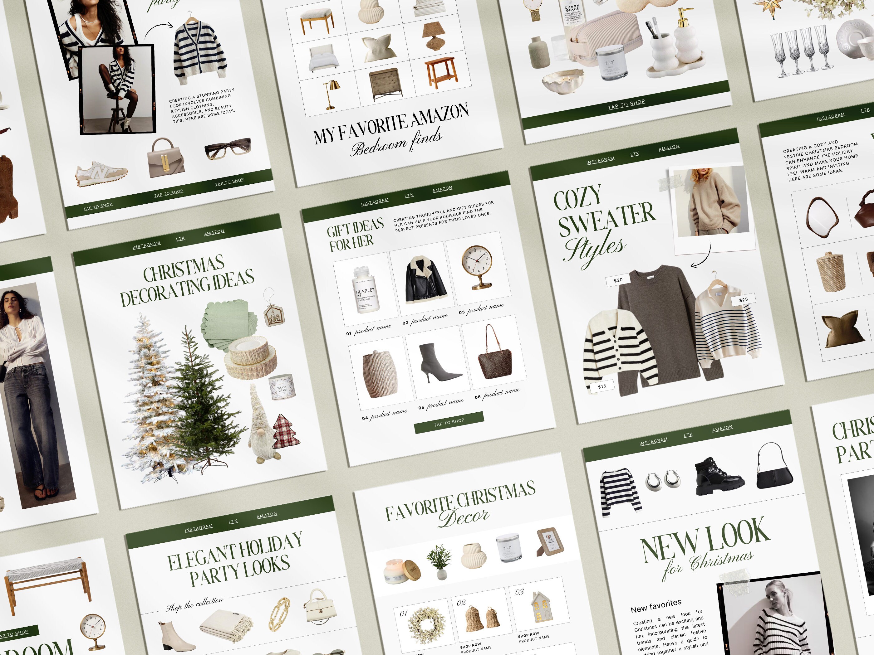 40 Canva Christmas LTK Template, Christmas Instagram LTK, Editable Ltk ...