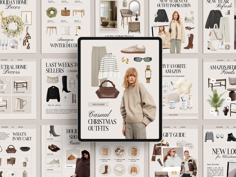 40 Christmas LTK Canva Template, Christmas Instagram LTK, Editable Ltk ...
