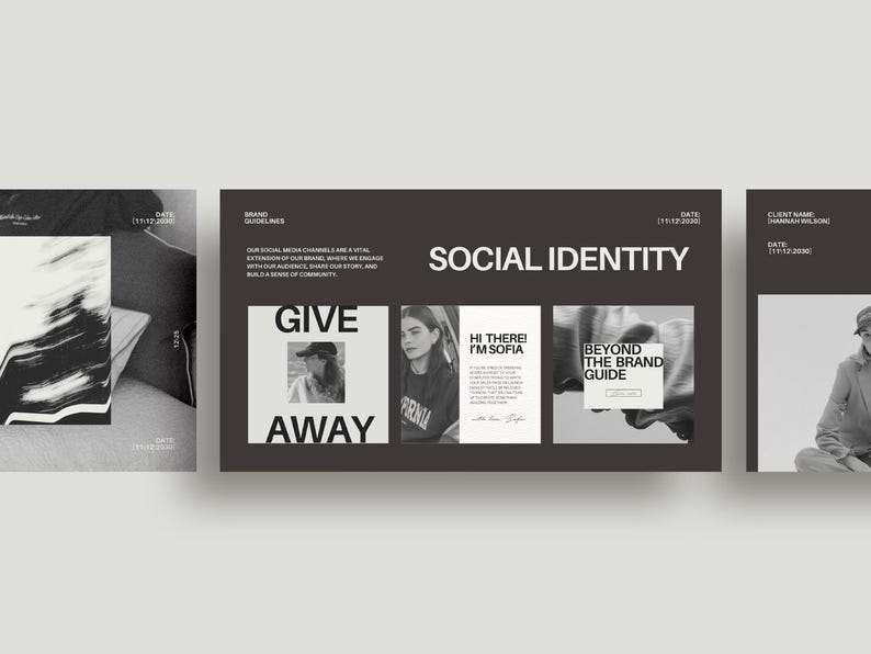 25 Page Brand Guidelines Canva Template | Editable Brand Identity Style ...