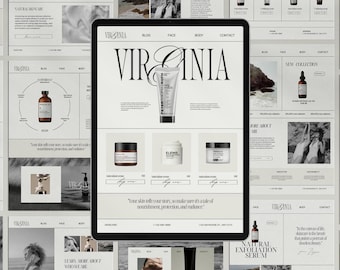 20 Editable Canva Email Templates | Luxury Skincare & Fashion Email Newsletters | Welcome, Promo And Sales Emails for Beauty Brands