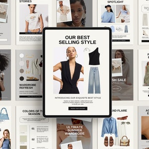 20 Editable Email Template, Brand Email Newsletter, Fashion Email Template, Beauty Email Template, Welcome Email, Canva Email Template