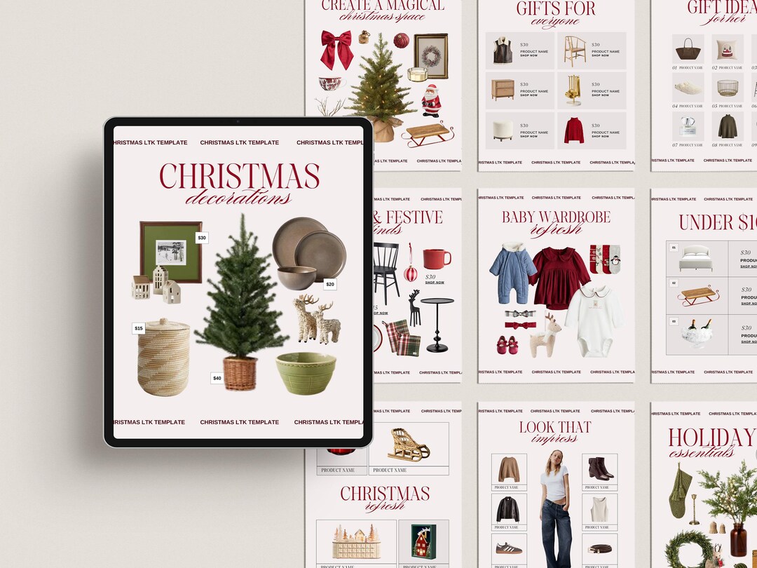 40 Christmas LTK Canva Template, Christmas Instagram LTK Canva Template ...