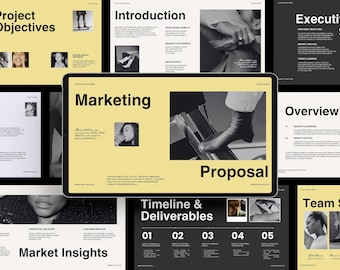 20 Page Marketing Proposal Canva Template | Client Pitch Deck for Agencies, Freelancers & Social Media Managers | Budget, Timeline, Strategy