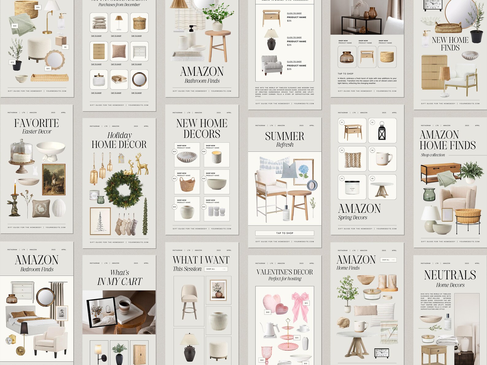 20 Editable Instagram Story Templates for Interior Designers and Home ...