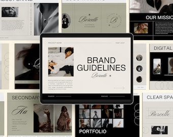 Canva Brand Guidelines Template, Brand Identity Guidelines,  Brand Style Guide, Brand Manual, Brand Guide,Brandbook Template, Canva Template